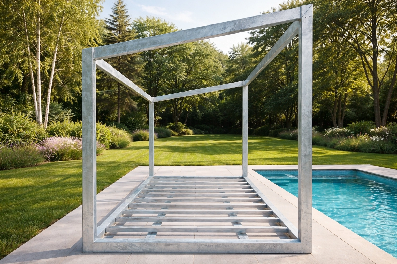 Prefabricated Modular Structure Building Frame Roof Steel Frame System